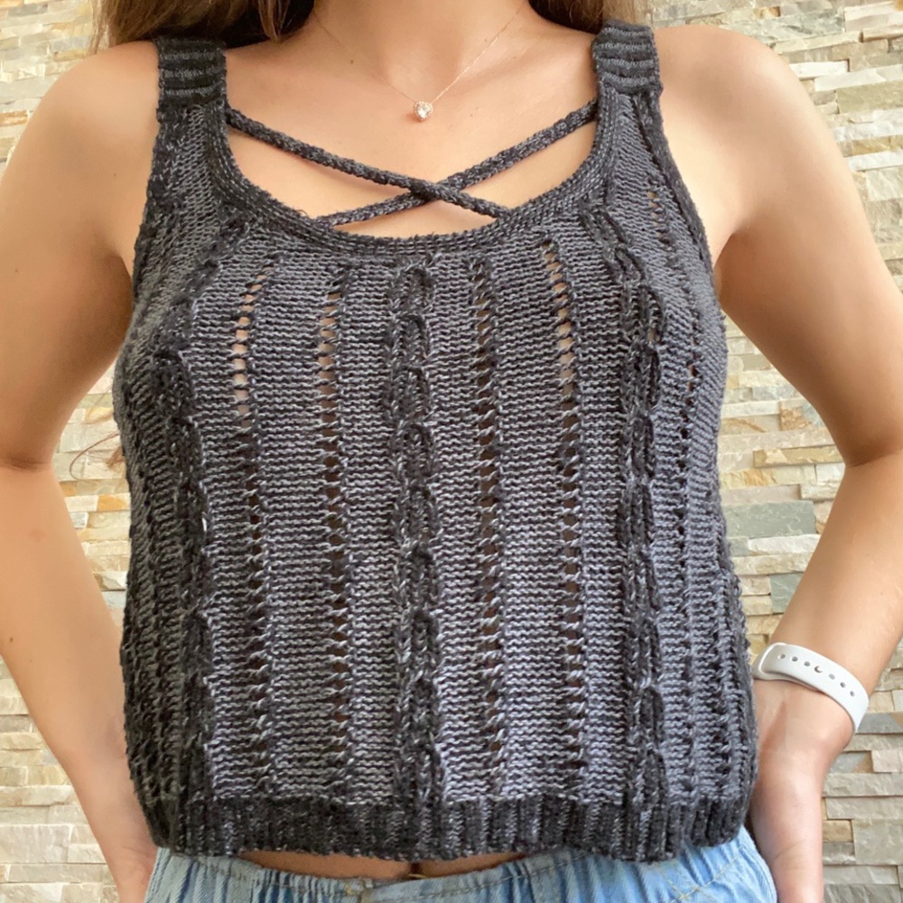 Knit tank top
